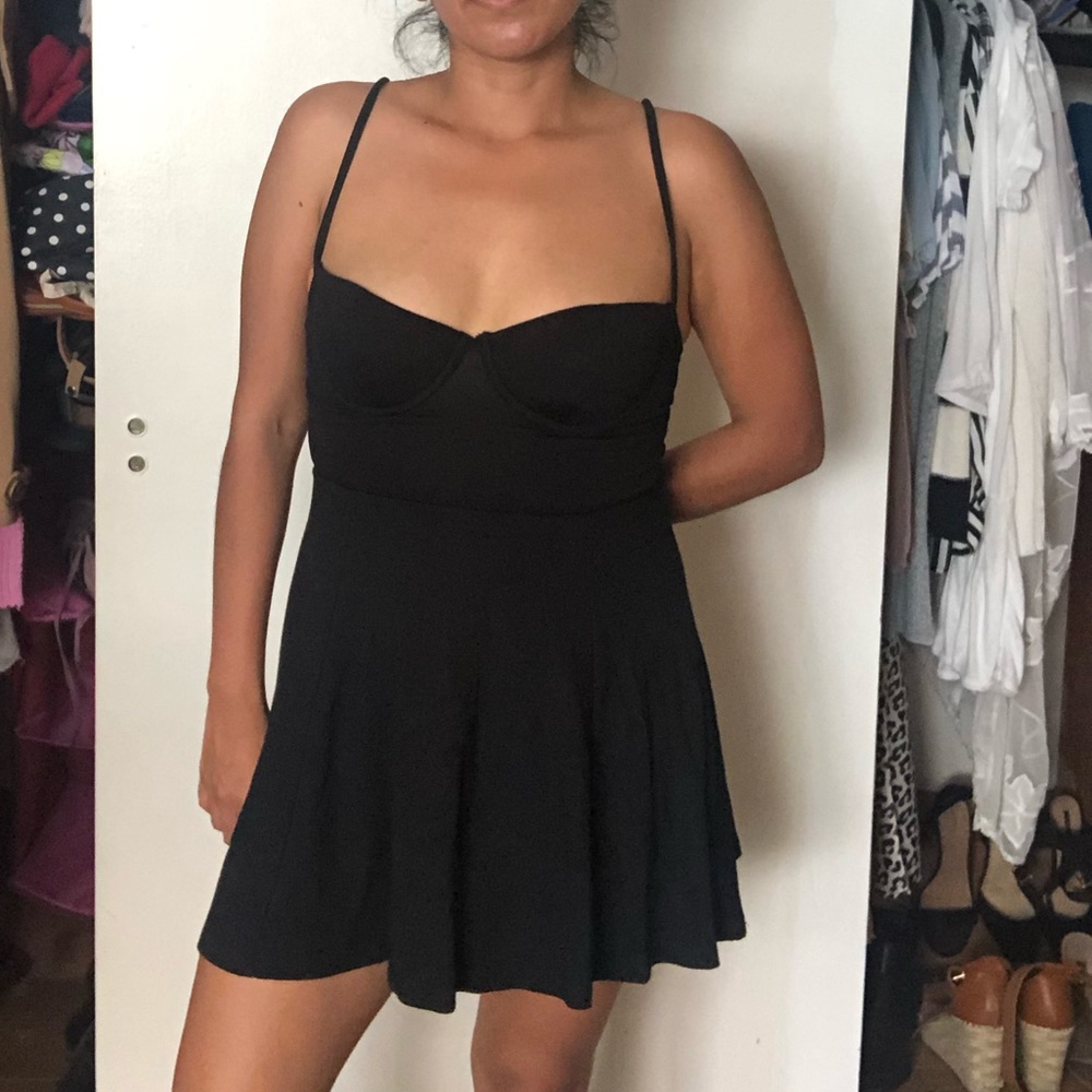 Black skater dress